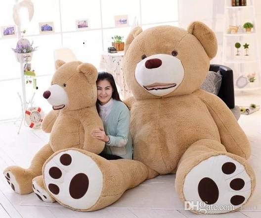 大人の女性モデルよりも大きなテディベア 2タイプ。