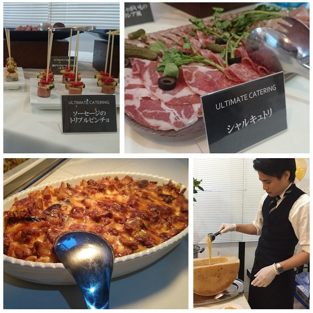 イベントの第二部は、ケータリング業者の方が用意して下さった美味しいお食事を食べながら。